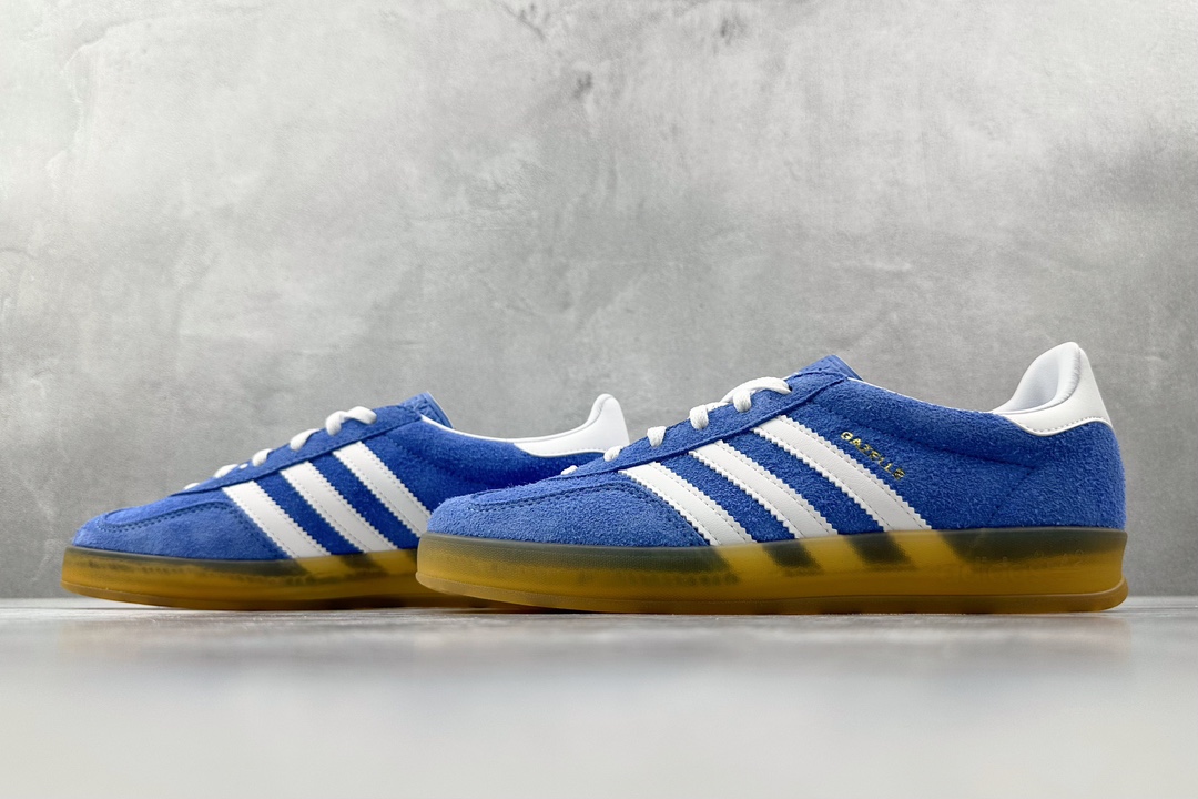 VT 200 外贸批次 adidas originals Gazelle Indoor蓝白棕  HQ8717