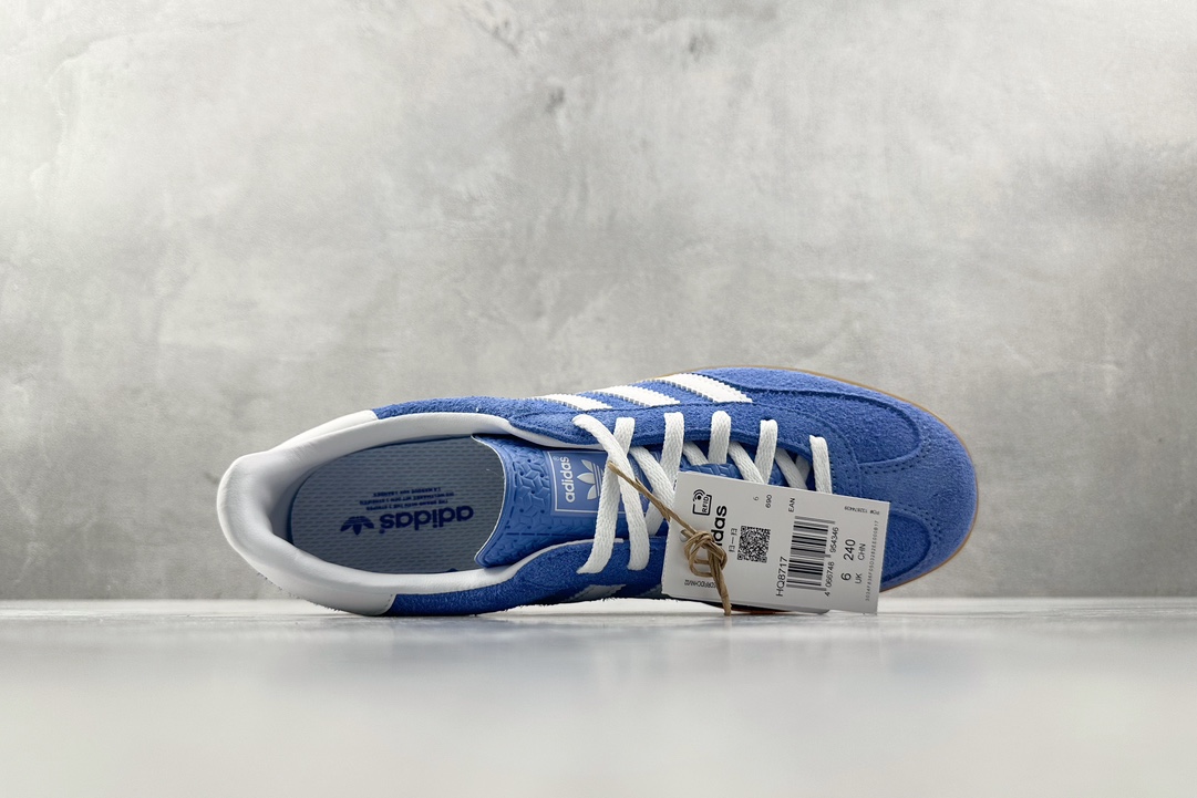 VT 200 外贸批次 adidas originals Gazelle Indoor蓝白棕  HQ8717