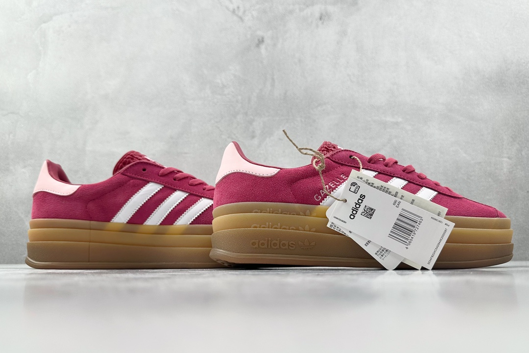 HG版 品质升级 180 adidas originals Gazelle Bold红白 ID6997