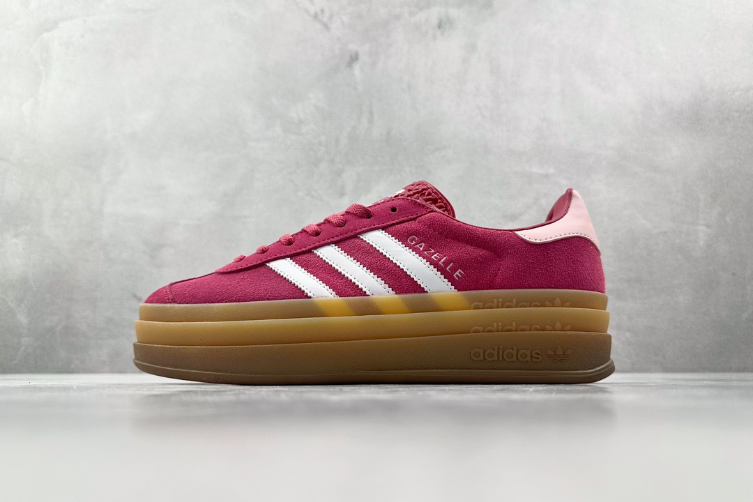 HG版 品质升级 180 adidas originals Gazelle Bold红白 ID6997