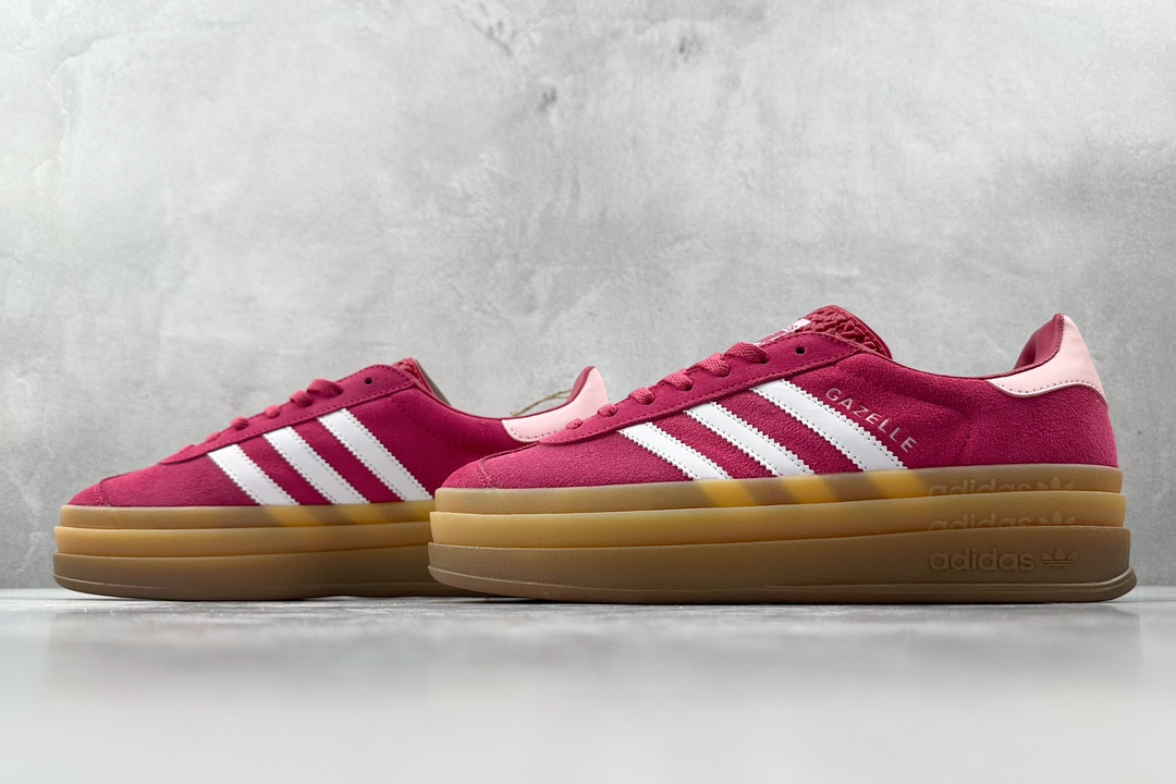 HG版 品质升级 180 adidas originals Gazelle Bold红白 ID6997