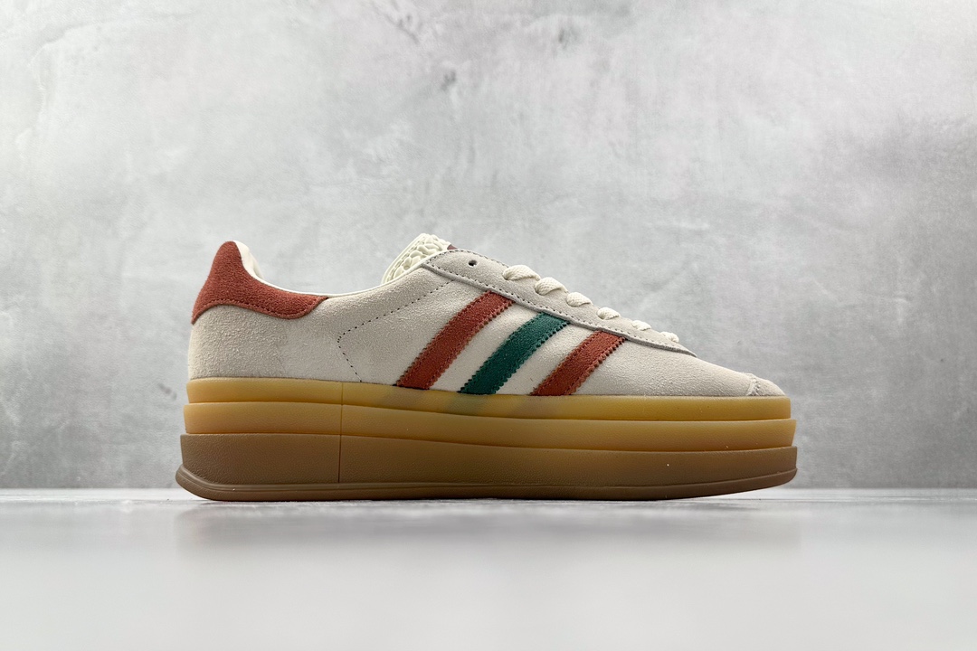 HG版 品质升级 180 adidas originals Gazelle Bold棕褐色 IG3685