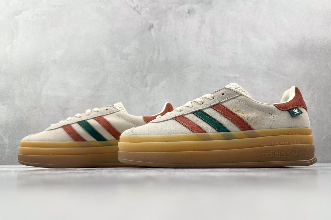 HG版 品质升级 180 adidas originals Gazelle Bold棕褐色 IG3685