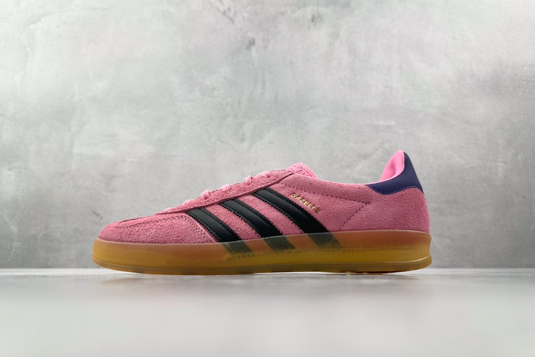 VT 200 外贸批次 adidas originals Gazelle Indoor 粉黑  IE7002