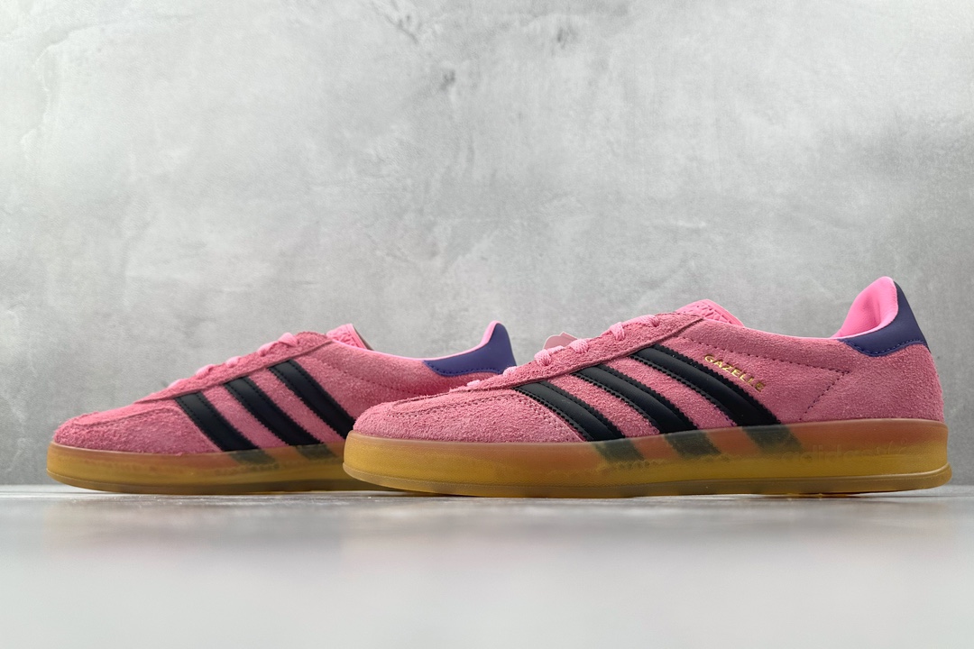 VT 200 外贸批次 adidas originals Gazelle Indoor 粉黑  IE7002