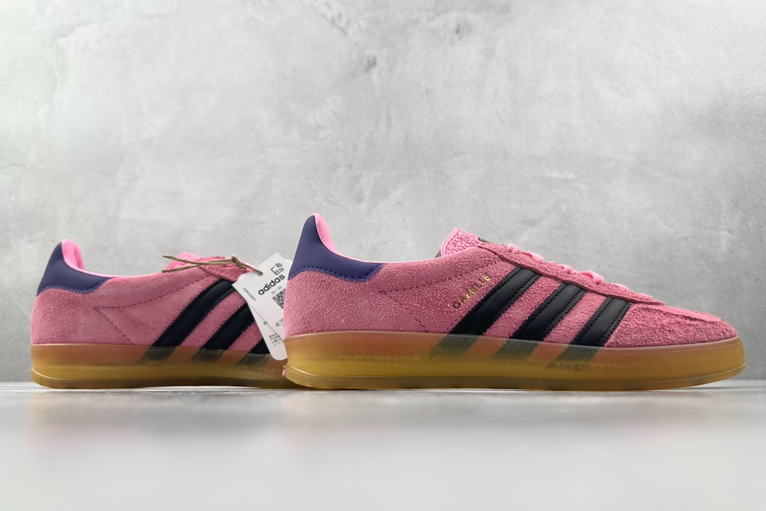 VT 200 外贸批次 adidas originals Gazelle Indoor 粉黑  IE7002