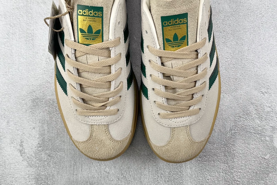 HG版 品质升级 180 adidas originals Gazelle BOLD W 白绿 ID7056