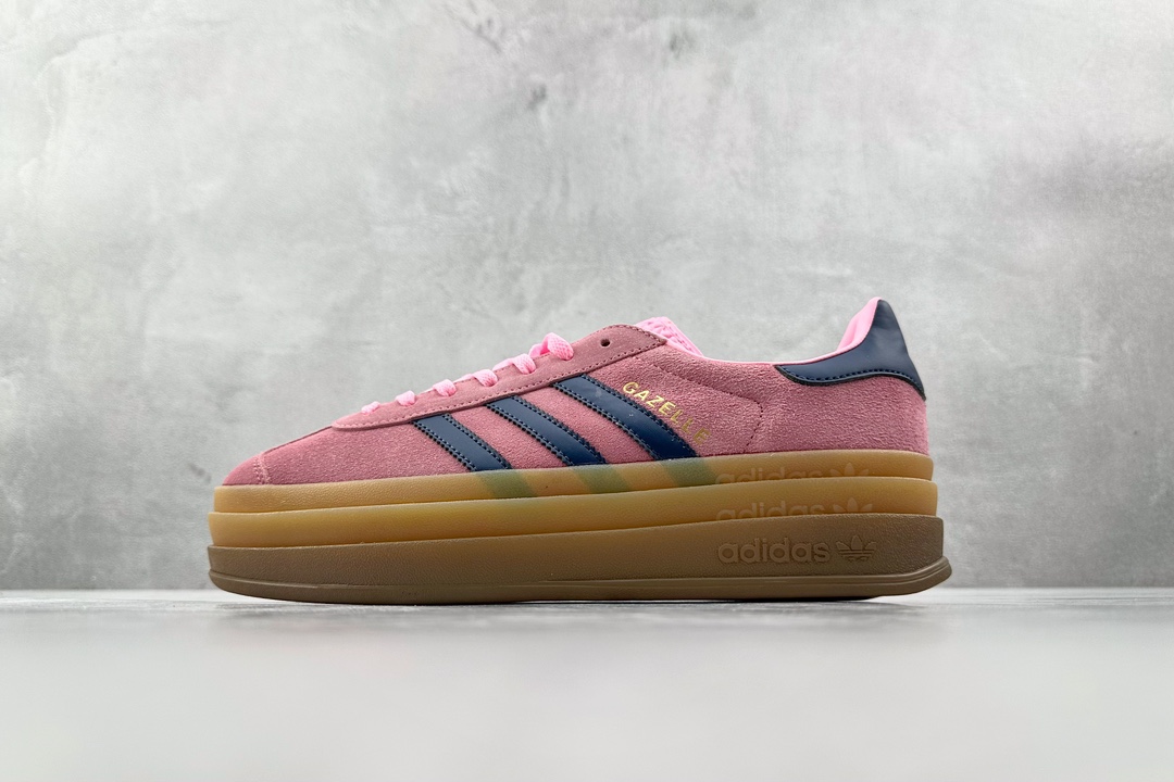 HG版 品质升级 180 adidas originals Gazelle Bold粉色 H06122