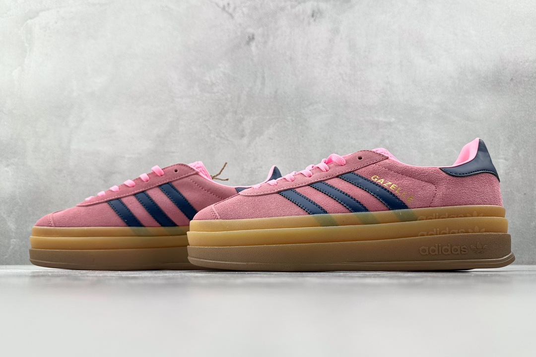 HG版 品质升级 180 adidas originals Gazelle Bold粉色 H06122