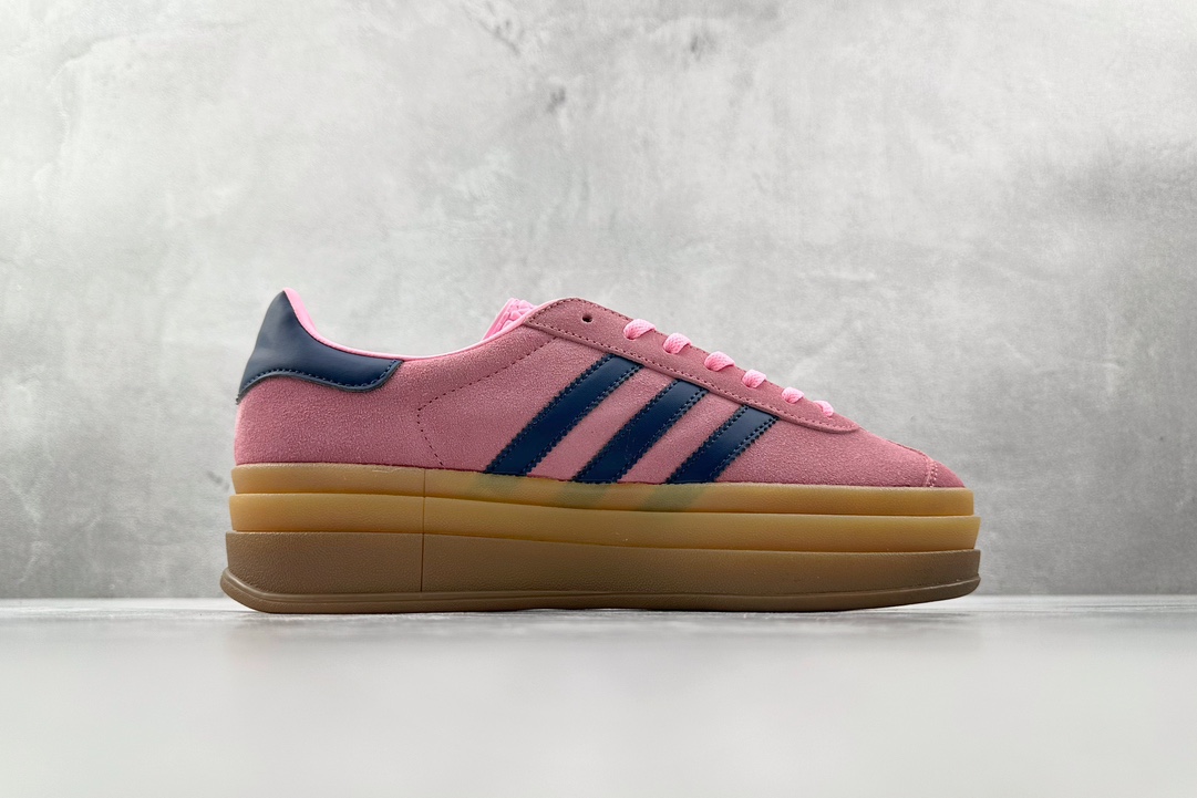 HG版 品质升级 180 adidas originals Gazelle Bold粉色 H06122