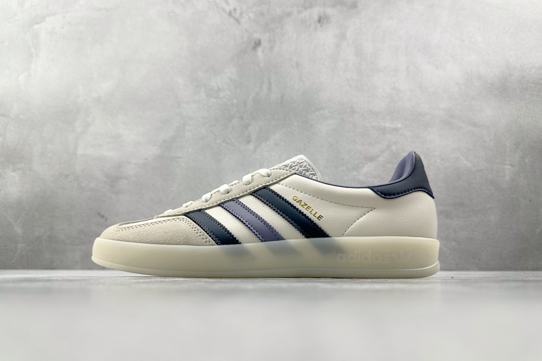 VT 200 最新外贸批次 品质升级 adidas originals Gazelle Indoor 白蓝 IG1643