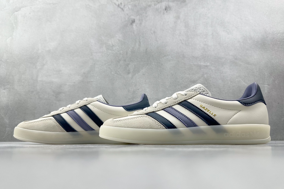 VT 200 最新外贸批次 品质升级 adidas originals Gazelle Indoor 白蓝 IG1643