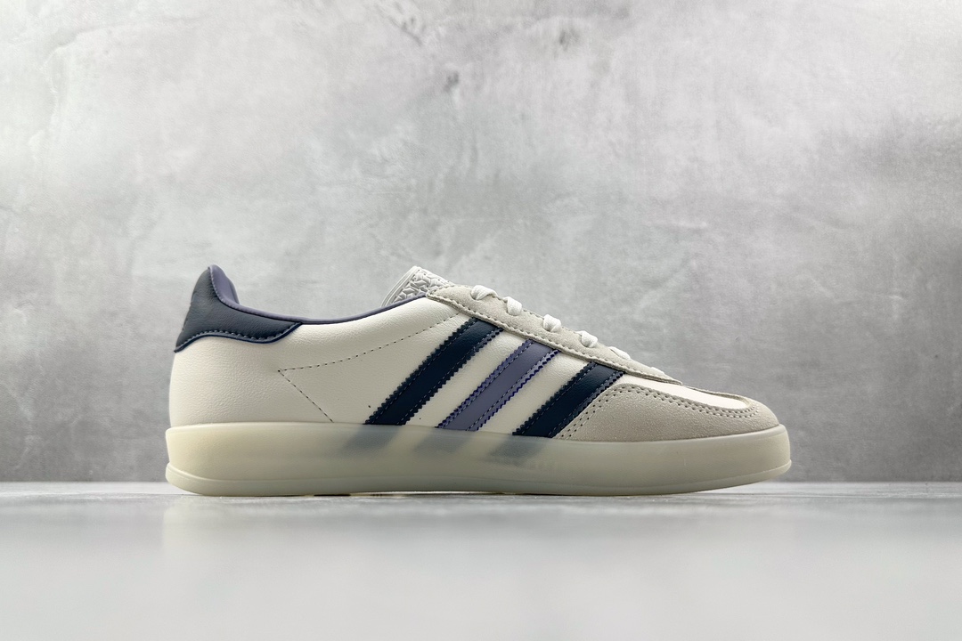 VT 200 最新外贸批次 品质升级 adidas originals Gazelle Indoor 白蓝 IG1643