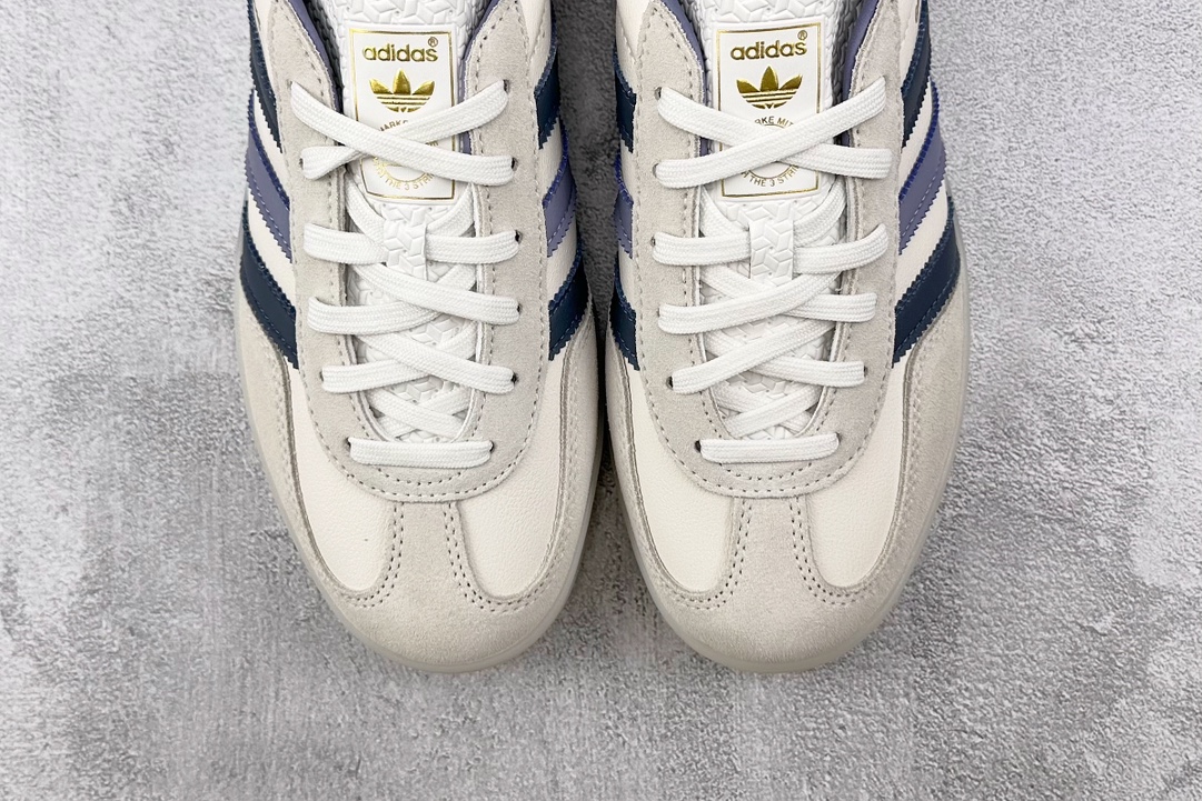 VT 200 最新外贸批次 品质升级 adidas originals Gazelle Indoor 白蓝 IG1643