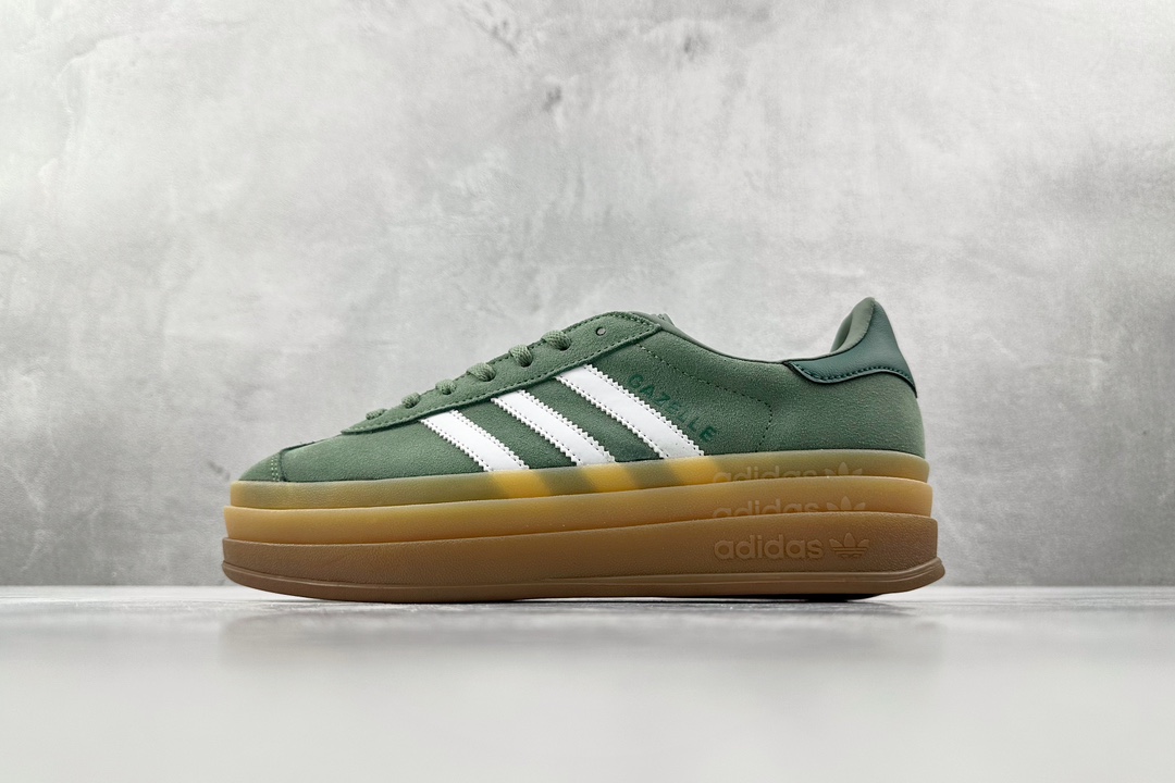 HG版 品质升级 180 adidas originals Gazelle 绿色 ID6998