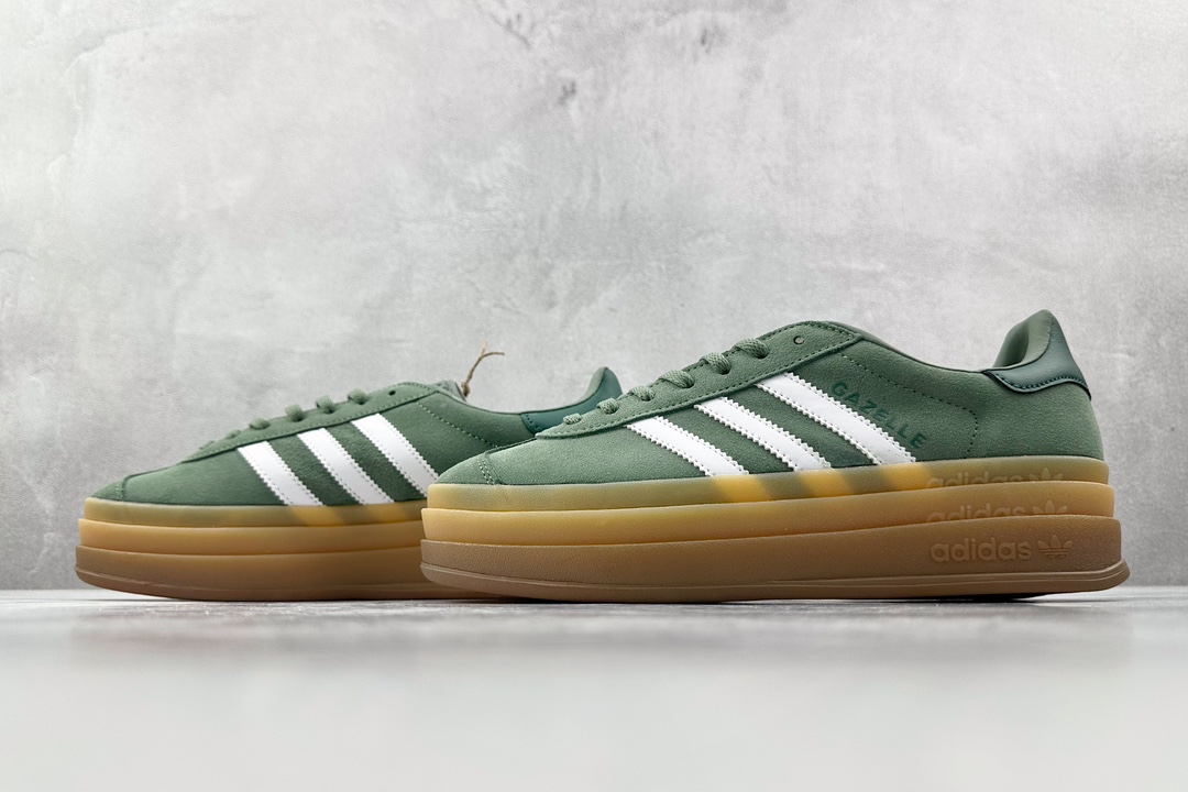 HG版 品质升级 180 adidas originals Gazelle 绿色 ID6998