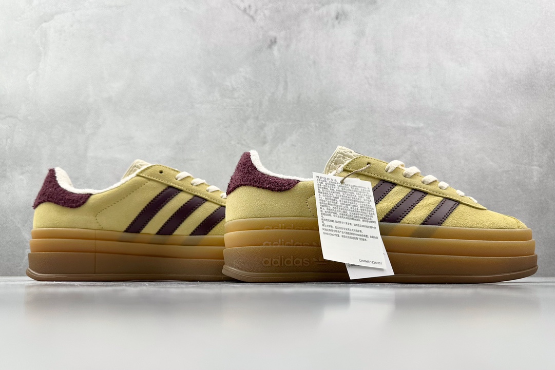 HG版 品质升级 180 adidas originals Gazelle 黄色 IF5937