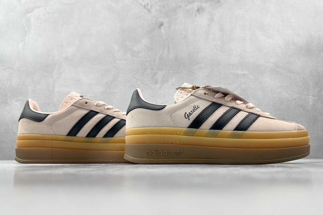 HG 品质升级 180 adidas originals Gazelle BOLD 粉棕 IE0429