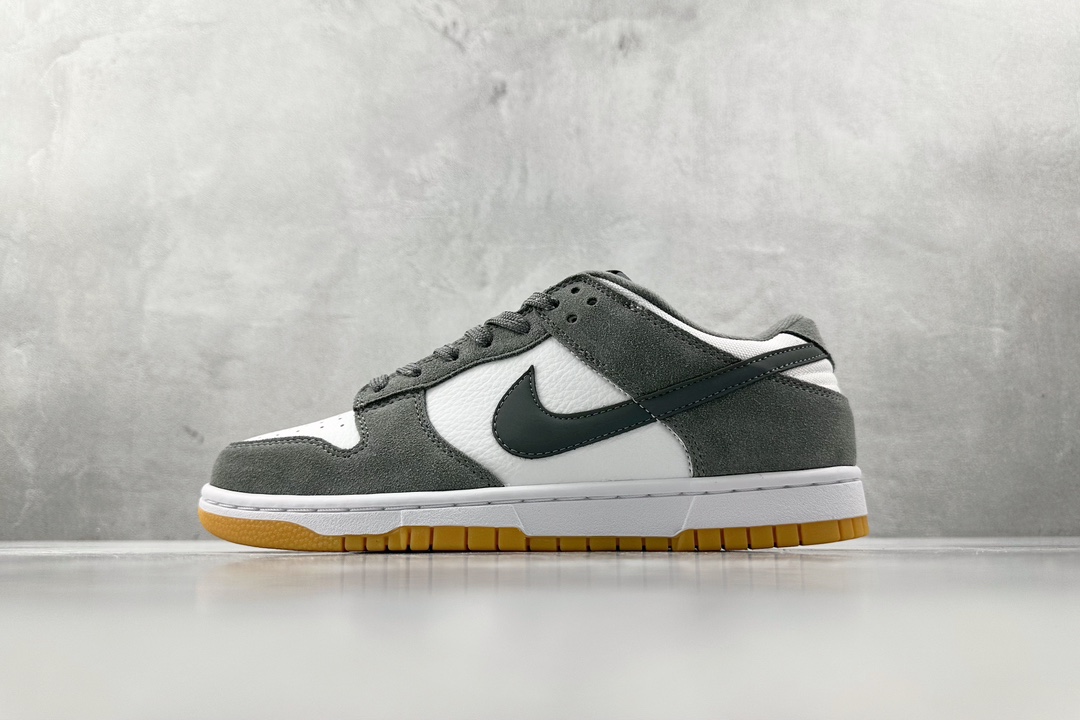 ST 200 免检版 Nike Dunk Low ”Grey Gum”白灰 FV0389-100