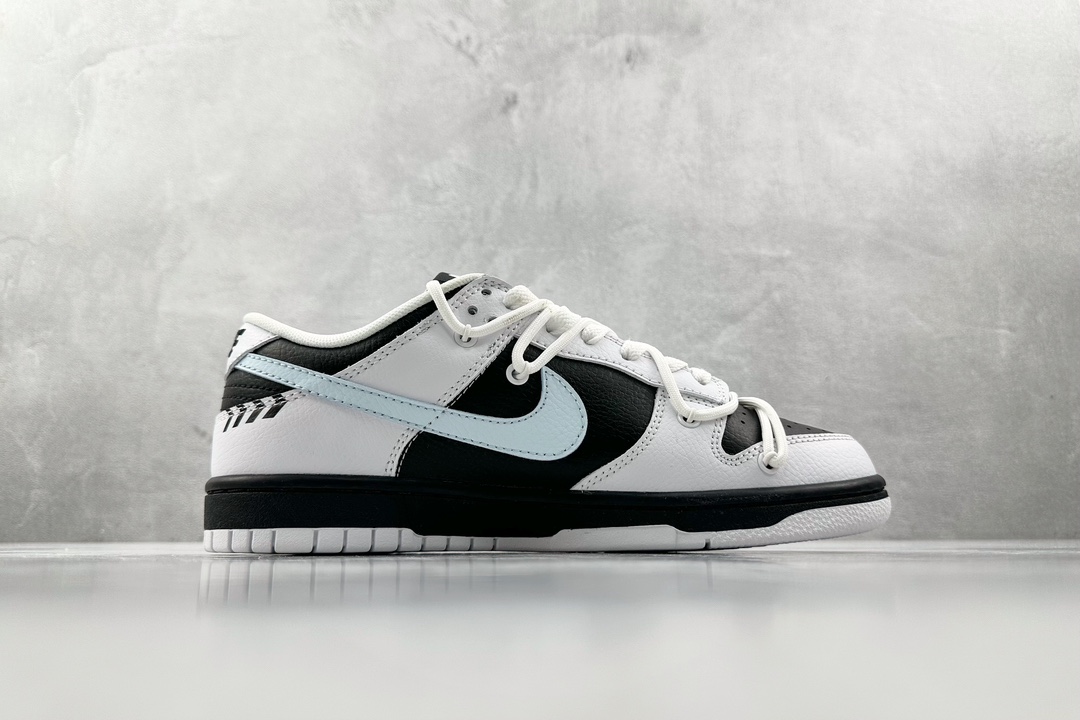 DIY 260 【定制球鞋】 Nike Dunk Low Reverse Panda 赛车 撞色 VIBE 手绘 黑白 FD9064-011