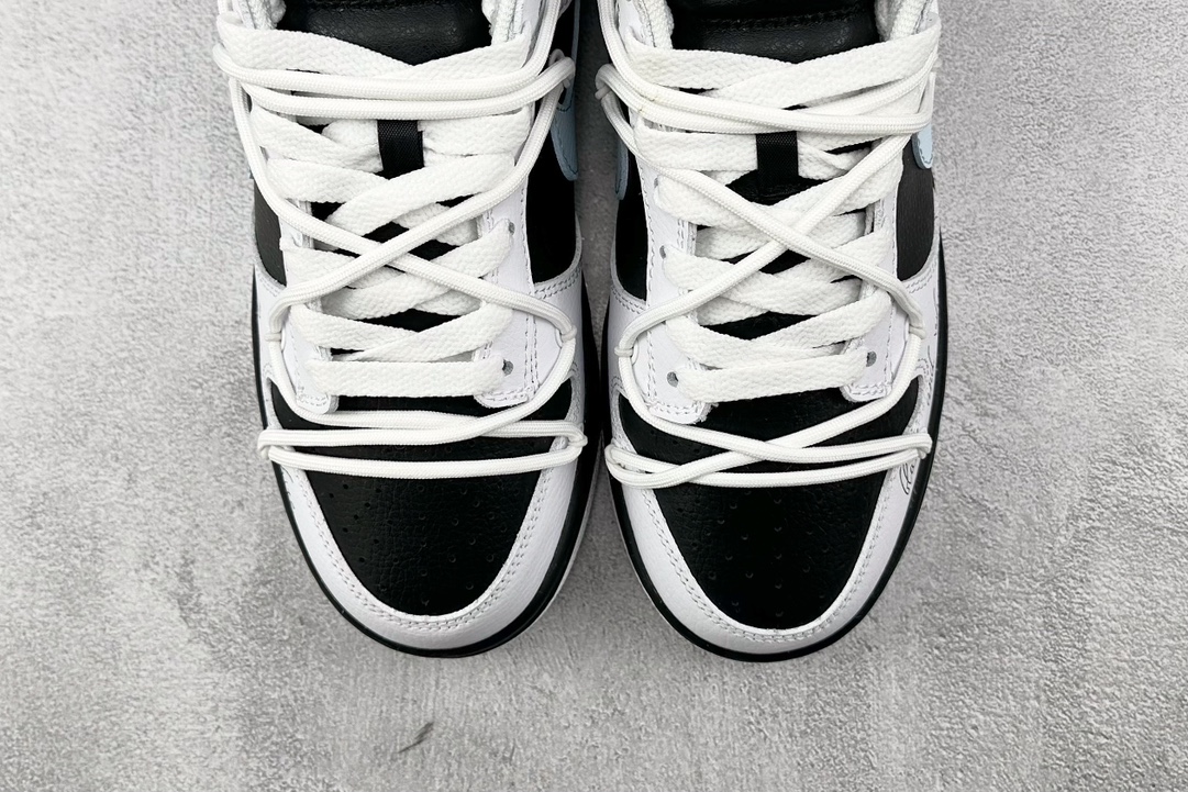 DIY 260 【定制球鞋】 Nike Dunk Low Reverse Panda 赛车 撞色 VIBE 手绘 黑白 FD9064-011