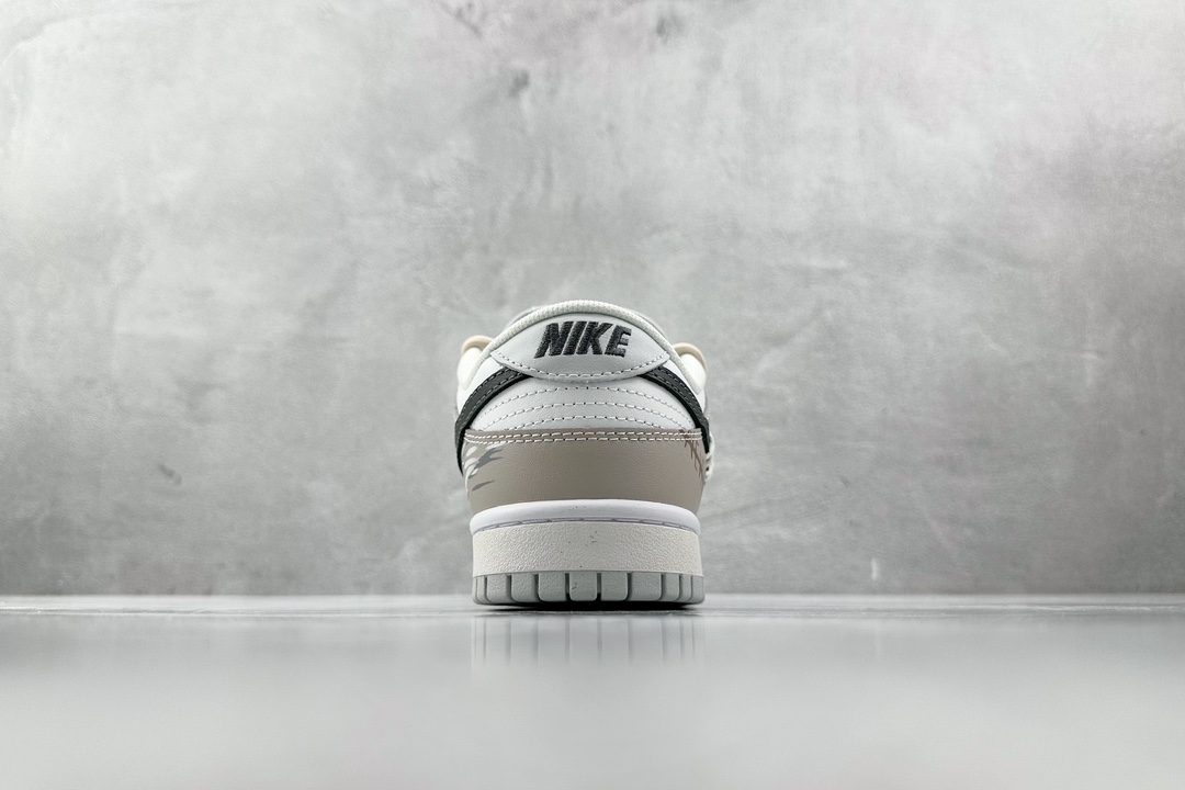 DIY 260 【定制球鞋】 Nike Dunk Low 龙年限定 缝线叉叉 黑白灰 DV0831-101