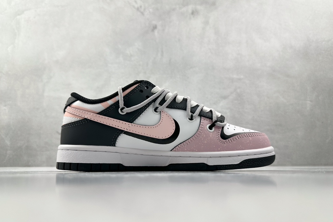 DIY 260 【定制球鞋】 Nike Dunk Low 达芬奇定制 浪漫心动 GS粉白 CW1590-100