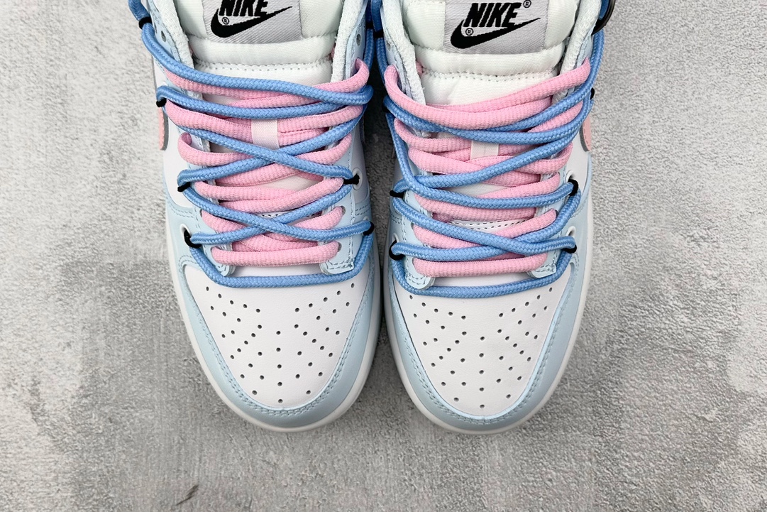 DIY 260 【定制球鞋】 Nike Dunk Low vibe丘比特马卡龙 白蓝粉 DD1503-109