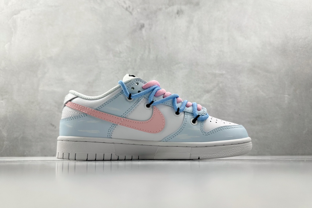 DIY 260 【定制球鞋】 Nike Dunk Low vibe丘比特马卡龙 白蓝粉 DD1503-109