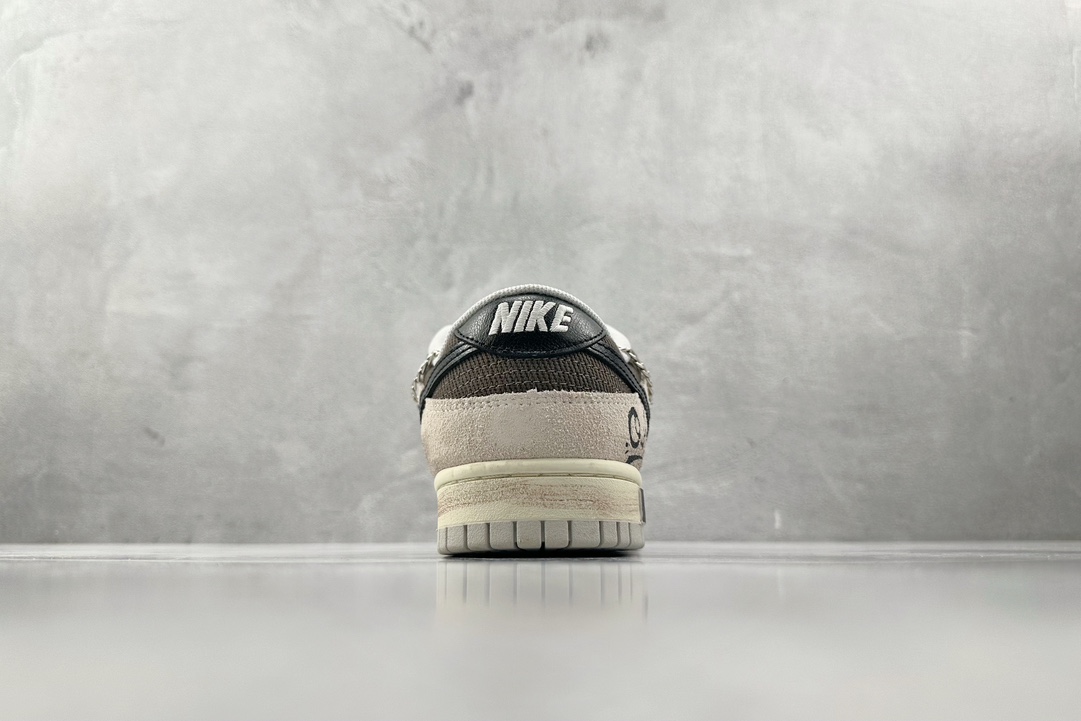 DIY 260 【定制球鞋】 Nike Dunk Low 烟熏咖啡 灰棕色 DO9776-001