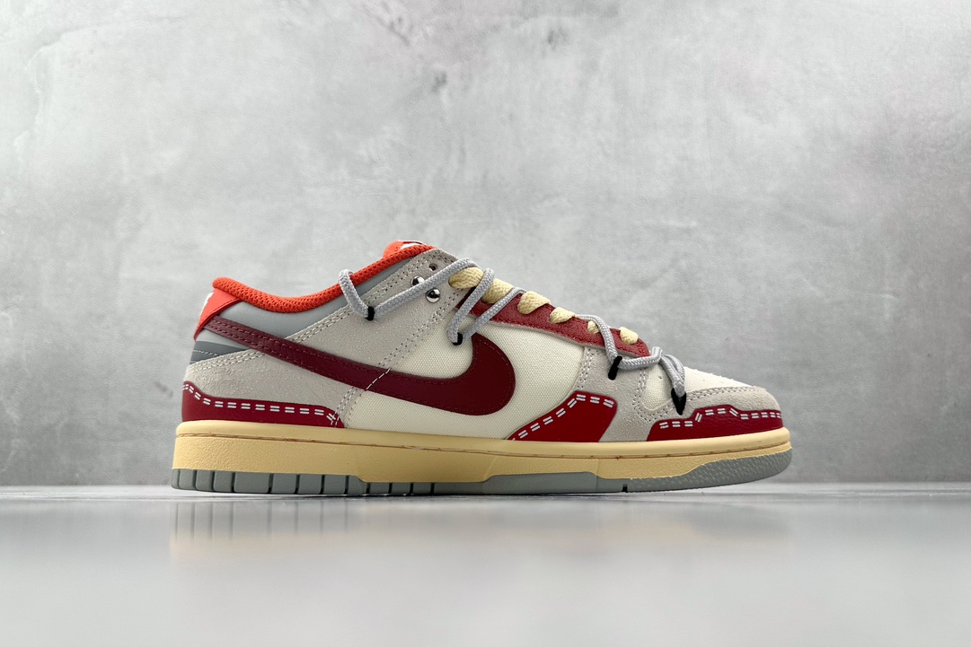 DIY 260 【定制球鞋】 Nike Dunk Low 漫游计划 红白灰 FJ5429-133