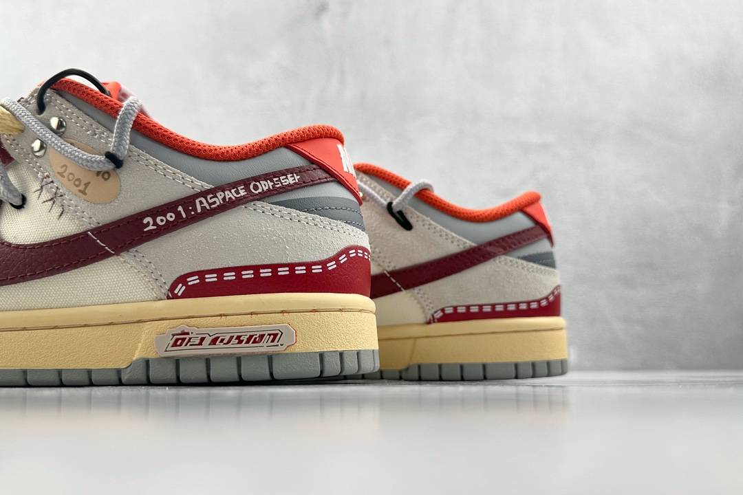 DIY 260 【定制球鞋】 Nike Dunk Low 漫游计划 红白灰 FJ5429-133