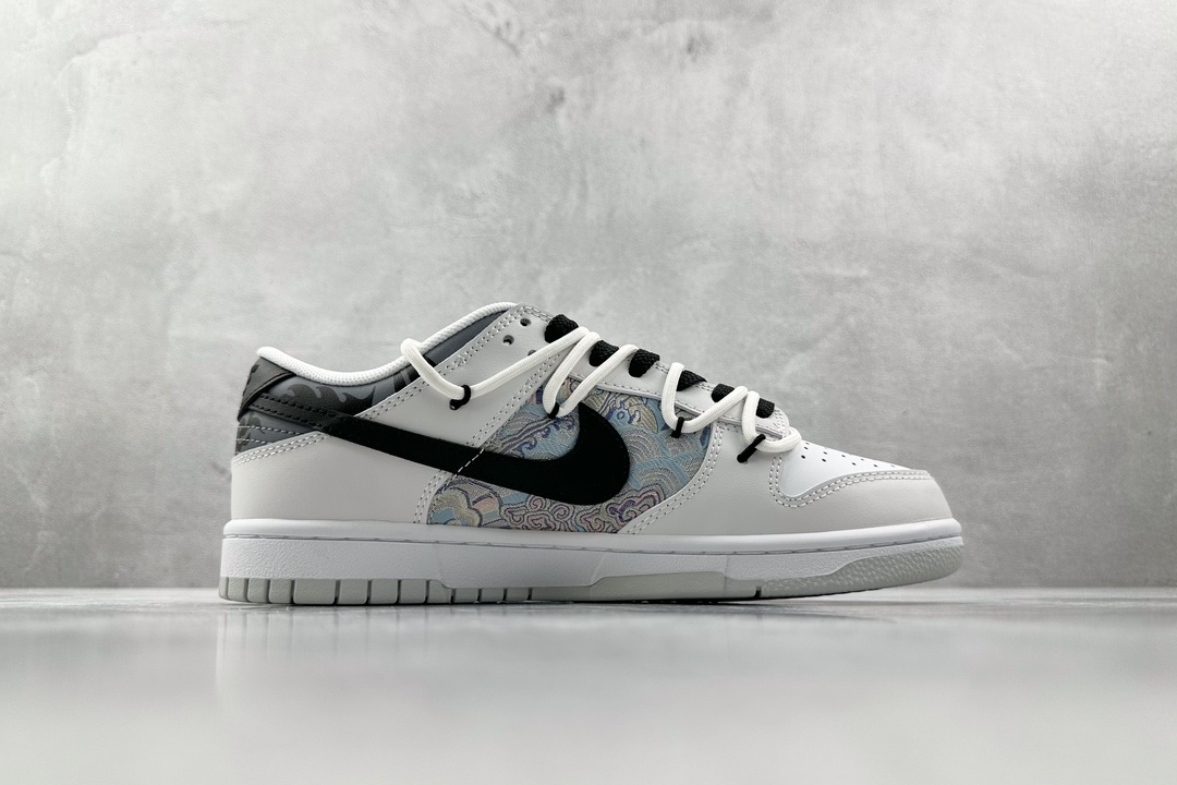 礼盒 DIY 300 【定制球鞋】 Nike Dunk Low 龙年限定CNY 白龙吟银白 DV0831-101