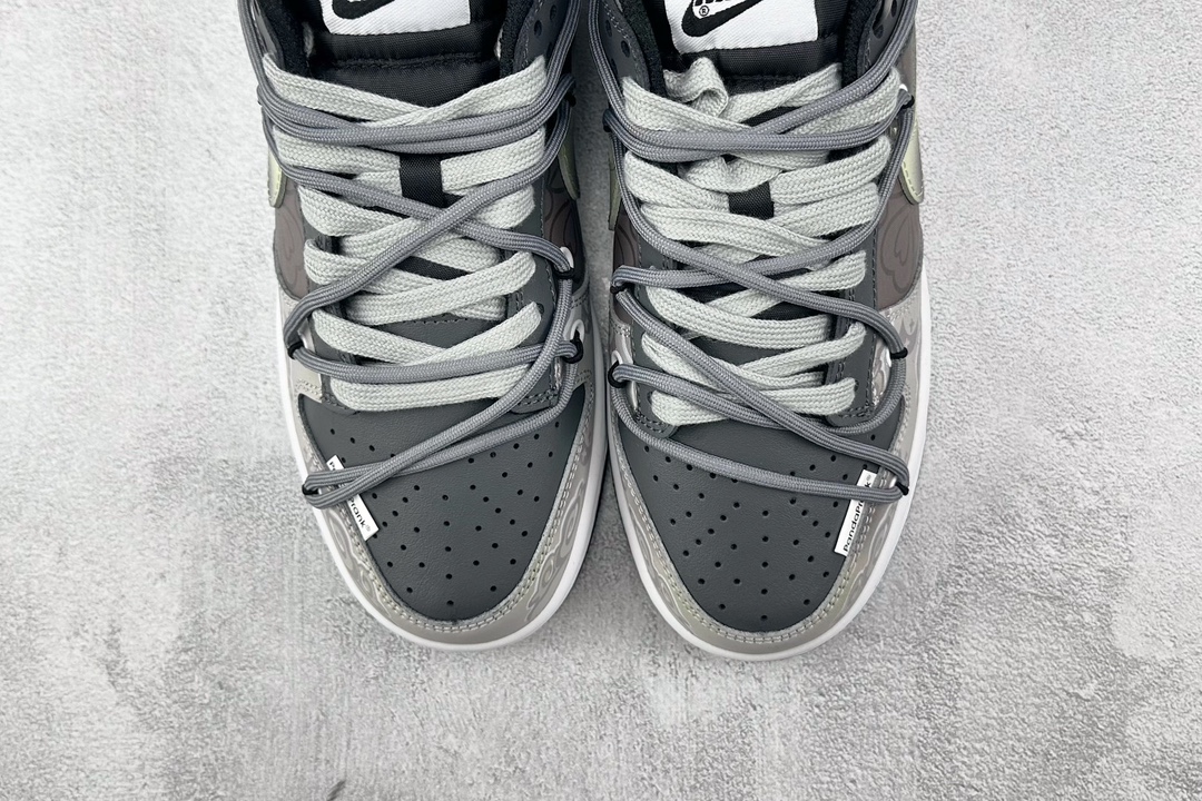 礼盒 DIY 300 【定制球鞋】Nike Dunk Low MOON GS 黑金 FD1232-001