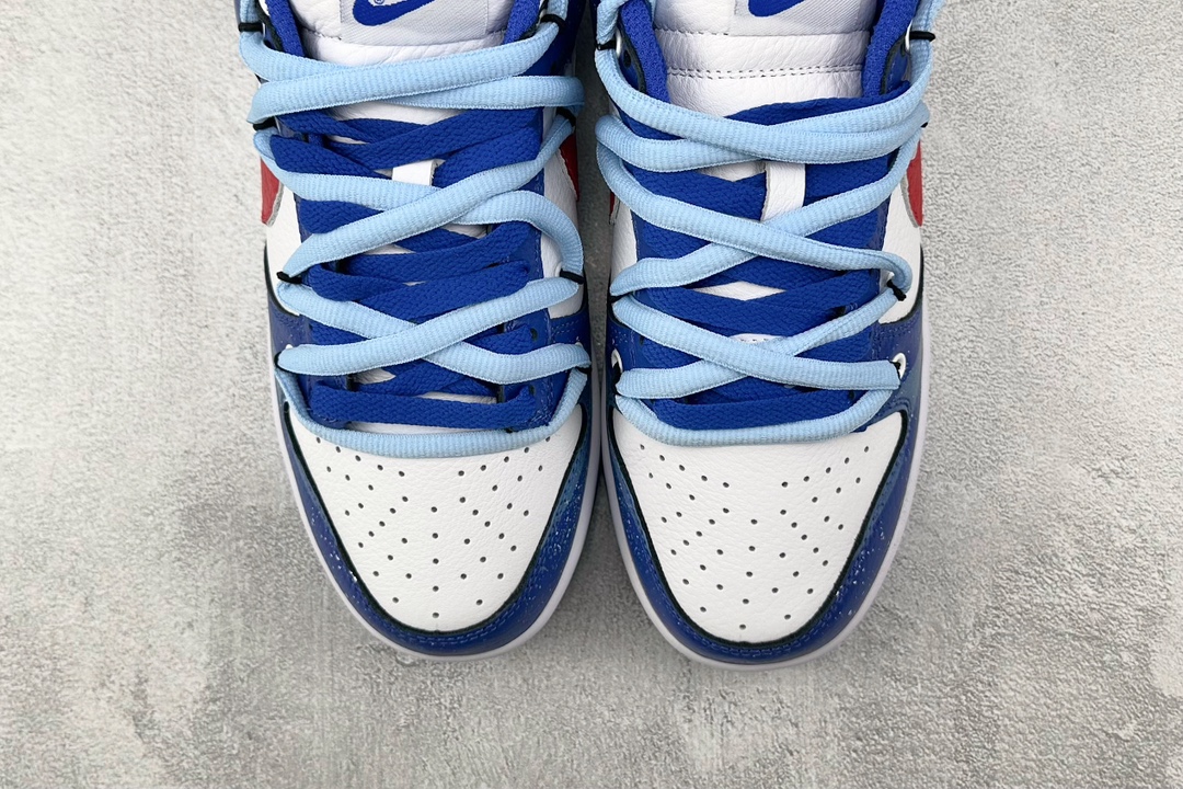 礼盒 DIY 300 【定制球鞋】Nike Dunk Low 旭日海浪 蓝白红 DD1391-001