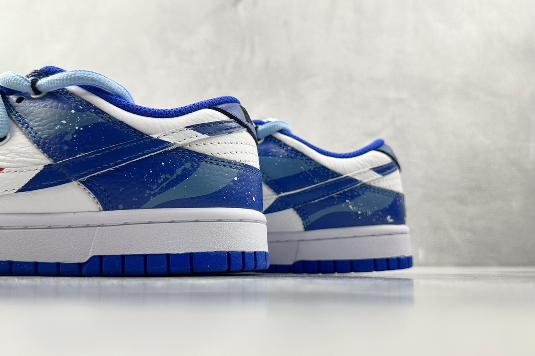 礼盒 DIY 300 【定制球鞋】Nike Dunk Low 旭日海浪 蓝白红 DD1391-001