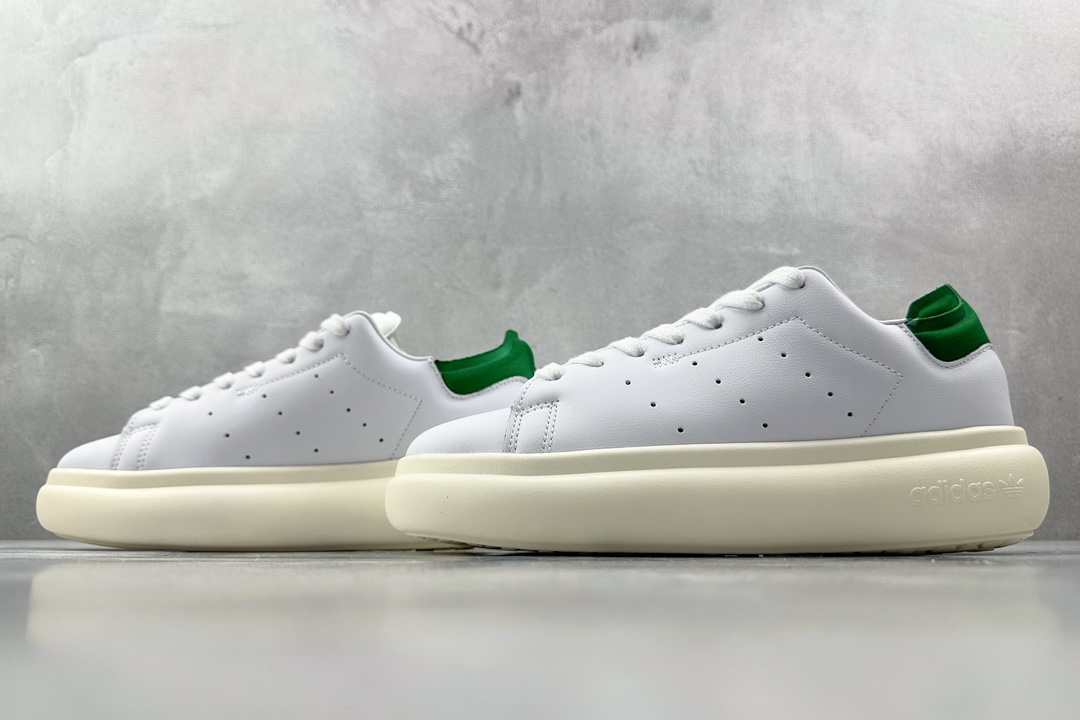 H11 220 平台爆款 adidas originals AdiFOM Stan Smith Mule 白绿 ID2786