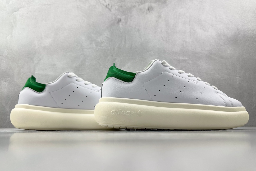 H11 220 平台爆款 adidas originals AdiFOM Stan Smith Mule 白绿 ID2786