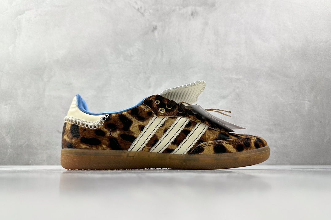 Foreign trade batch WALES BONNER x adidas originals Samba PonyTonal brown and white IE0578