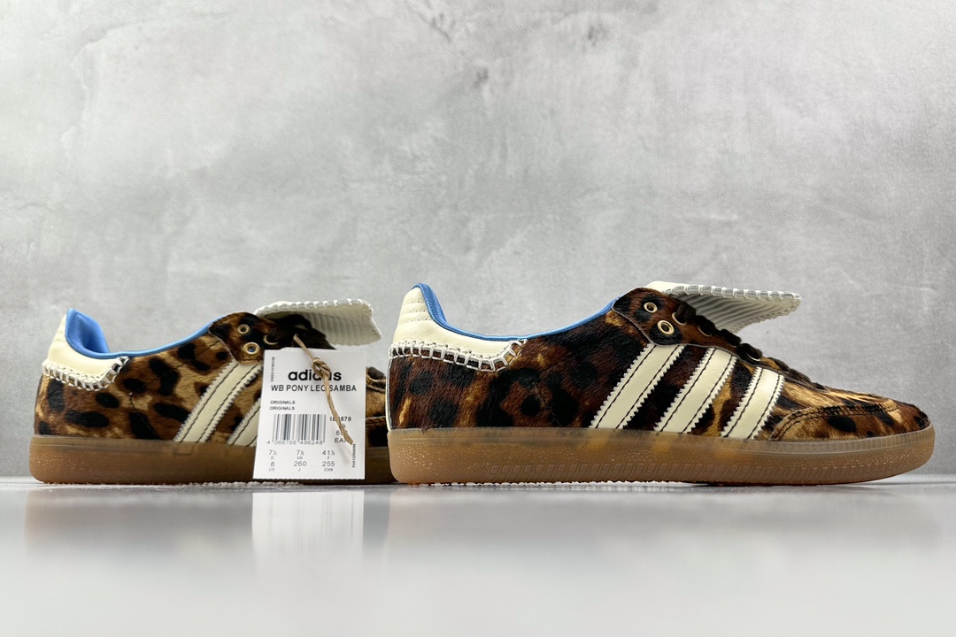 Foreign trade batch WALES BONNER x adidas originals Samba PonyTonal brown and white IE0578