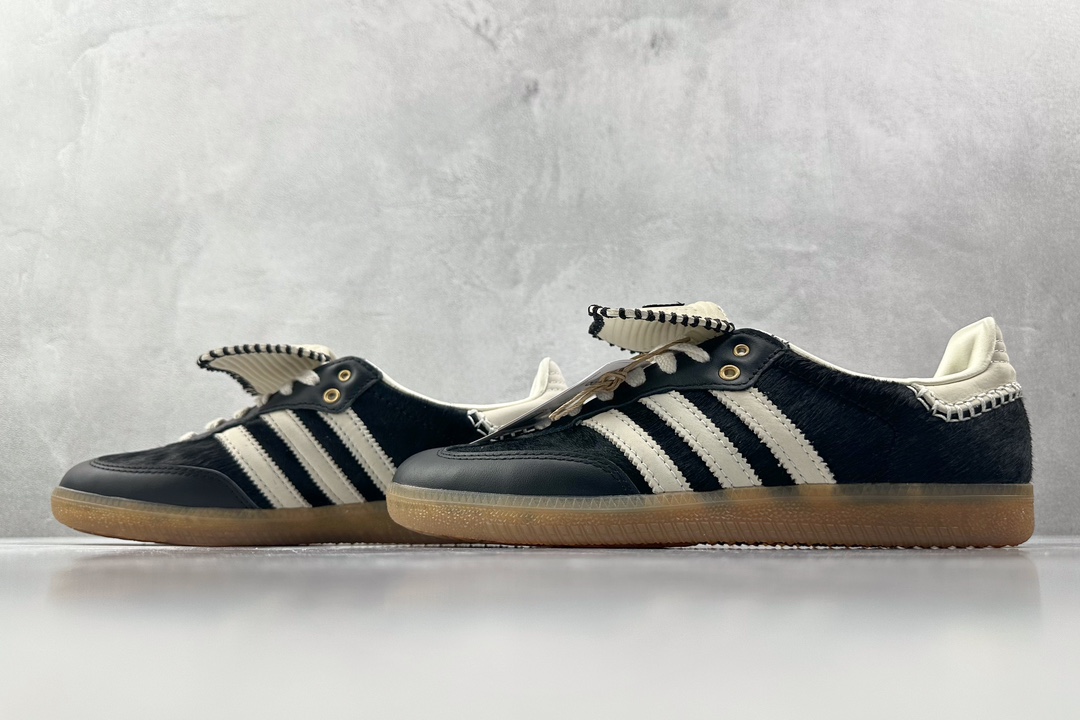 Foreign trade batch WALES BONNER × adidas originals Samba PonyTonal black IE0580