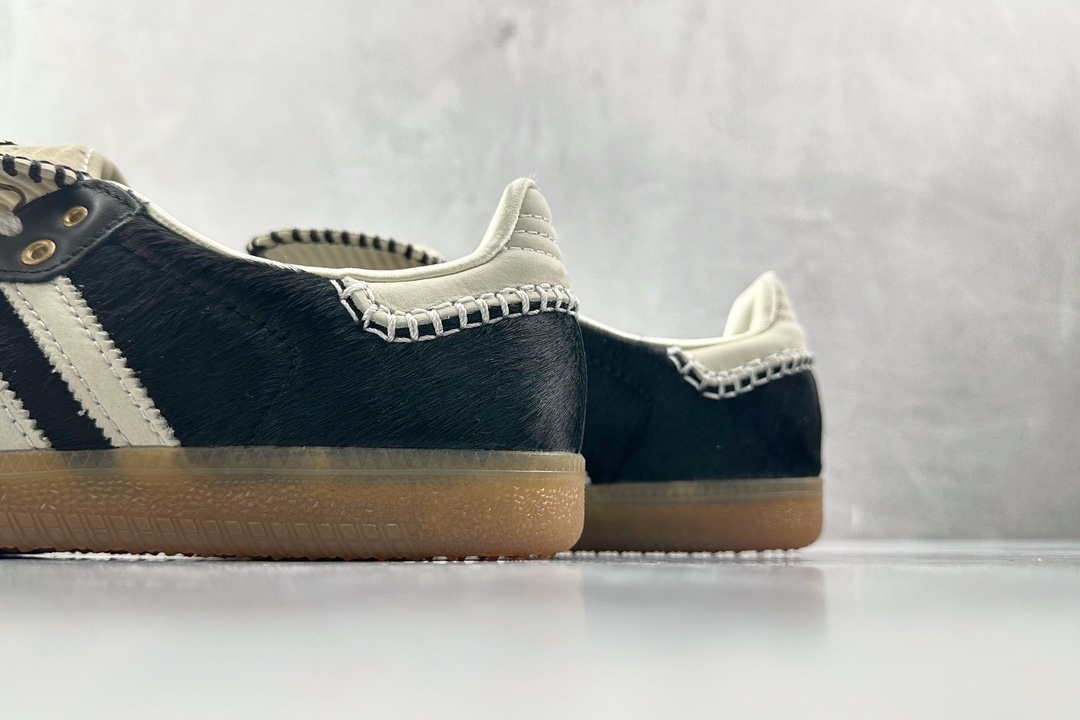 Foreign trade batch WALES BONNER × adidas originals Samba PonyTonal black IE0580
