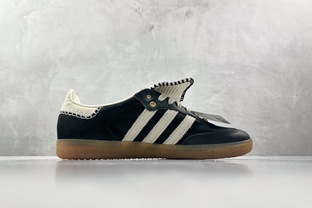 Foreign trade batch WALES BONNER × adidas originals Samba PonyTonal black IE0580