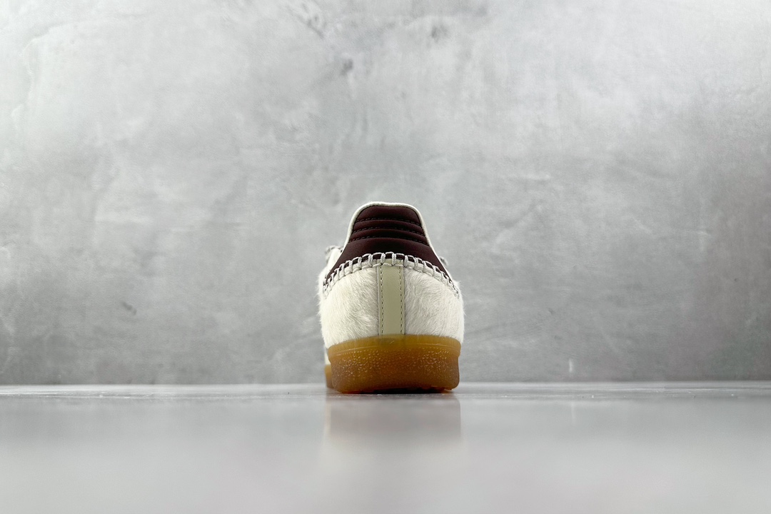Foreign trade batch WALES BONNER x adidas originals Samba PonyTonal white brown IE0586