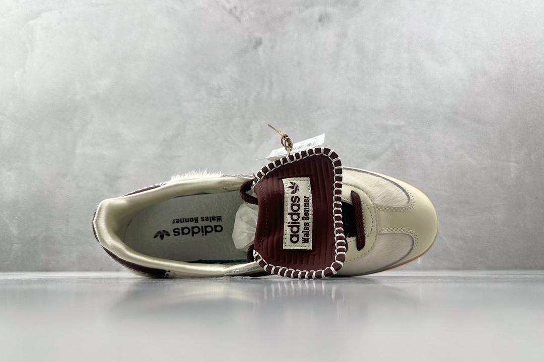 Foreign trade batch WALES BONNER x adidas originals Samba PonyTonal white brown IE0586