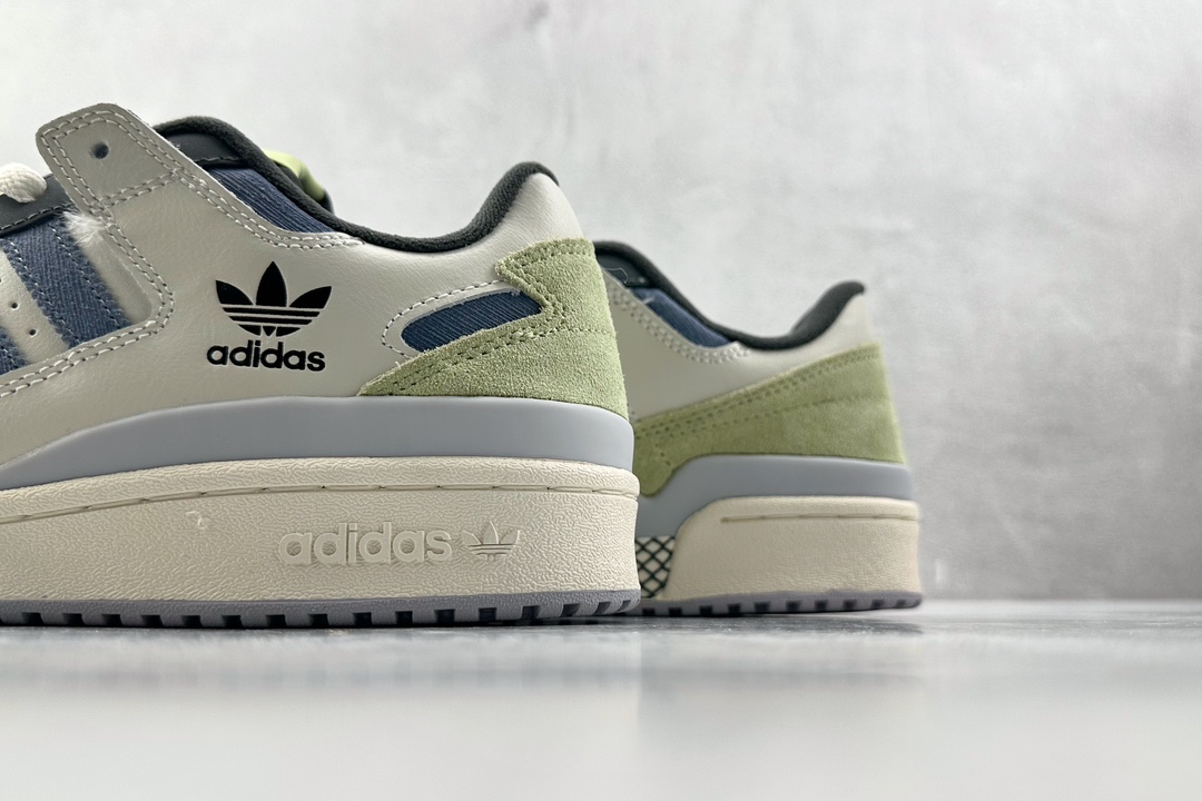 Platform hit adidas originals FORUM white green gray blue ID6263