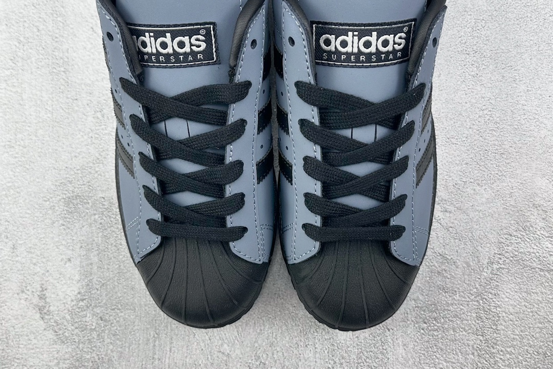 H11 220 平台爆款 adidas originals Superstar 黑蓝 IF6187