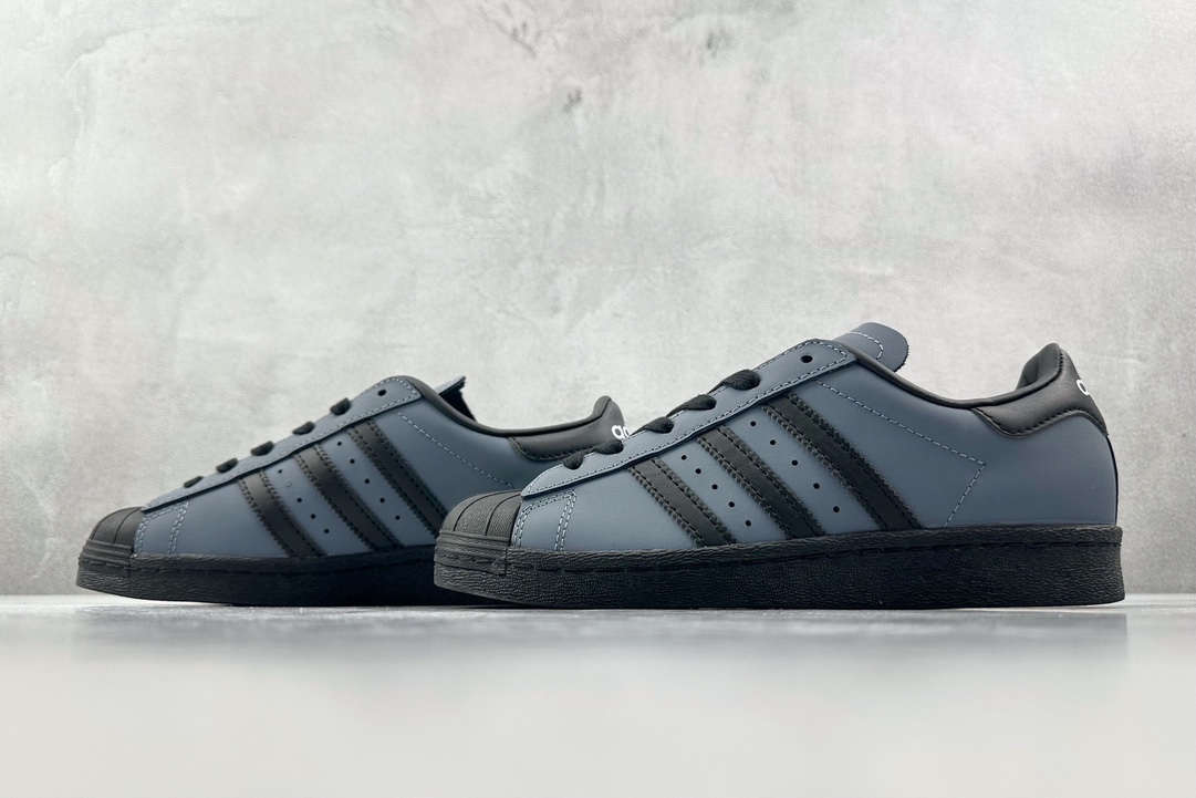 H11 220 平台爆款 adidas originals Superstar 黑蓝 IF6187