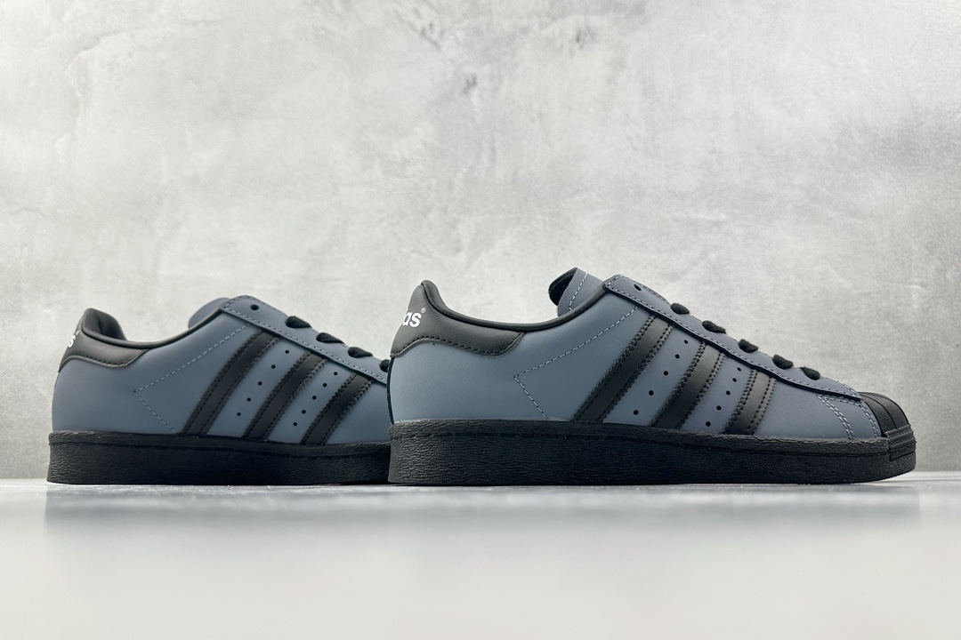 H11 220 平台爆款 adidas originals Superstar 黑蓝 IF6187