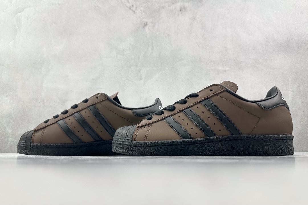 H11 220 平台爆款 adidas originals Superstar 深棕黑 IF9034